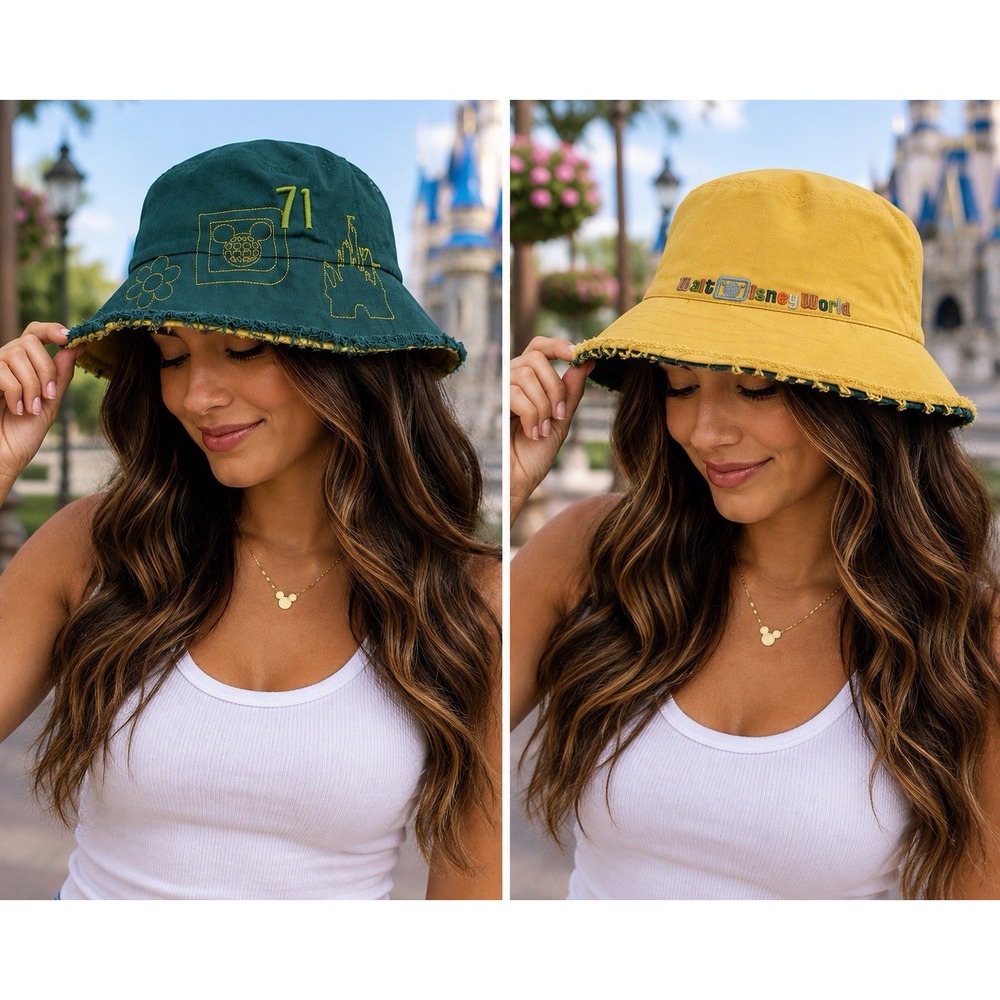 Disney Parks Walt Disney World Reversible Bucket Hat Most Magical Place Earth NW